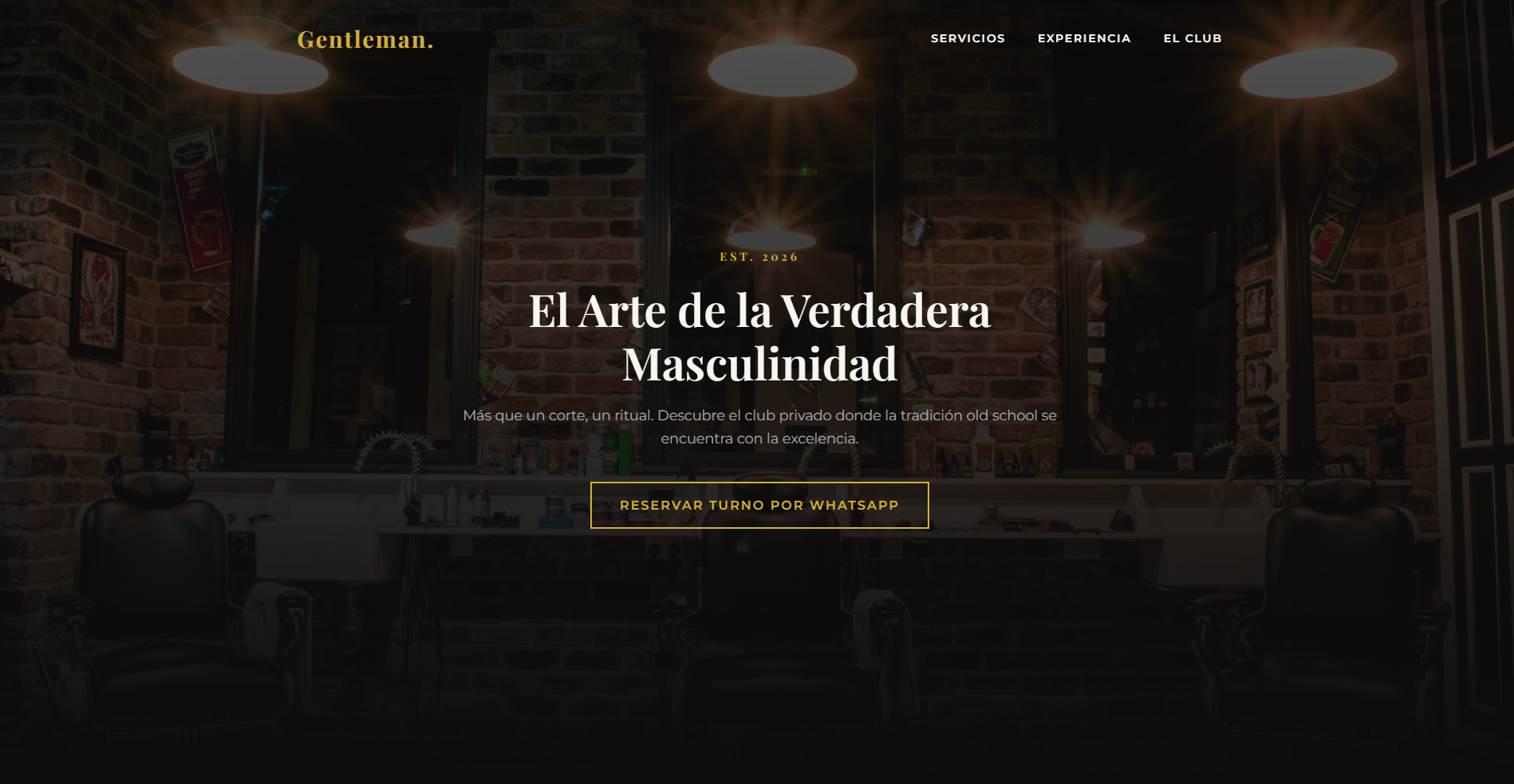 Gentleman Barber Shop — Identidad Visual